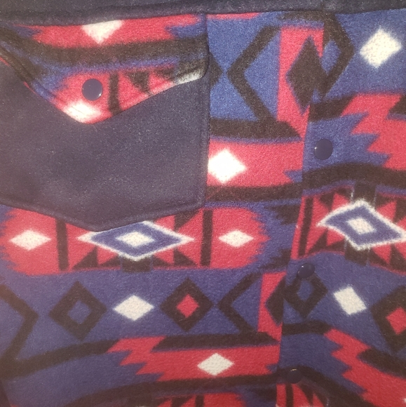 Vintage Aztech Patterns fleece - Picture 3 of 3